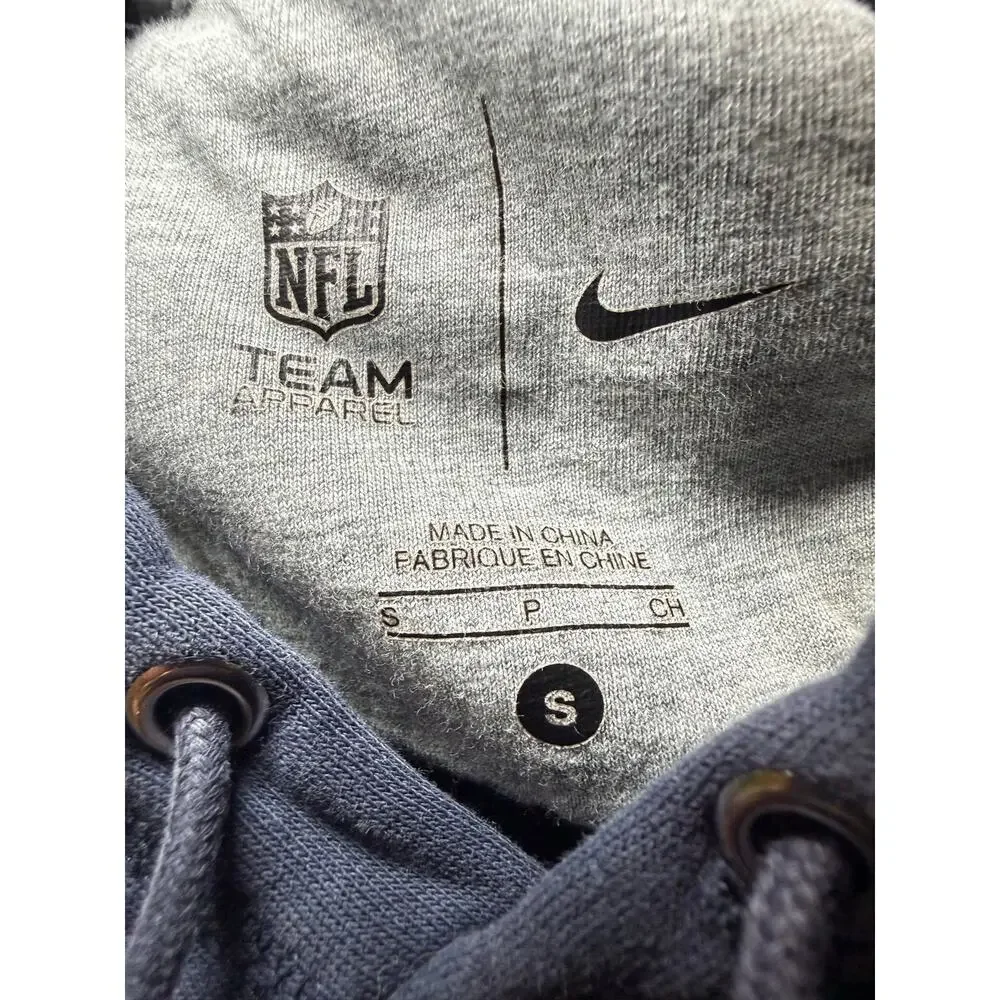 Nike NFL Chicago Bears Navy Pullover Hoodie, Unisex Size Small